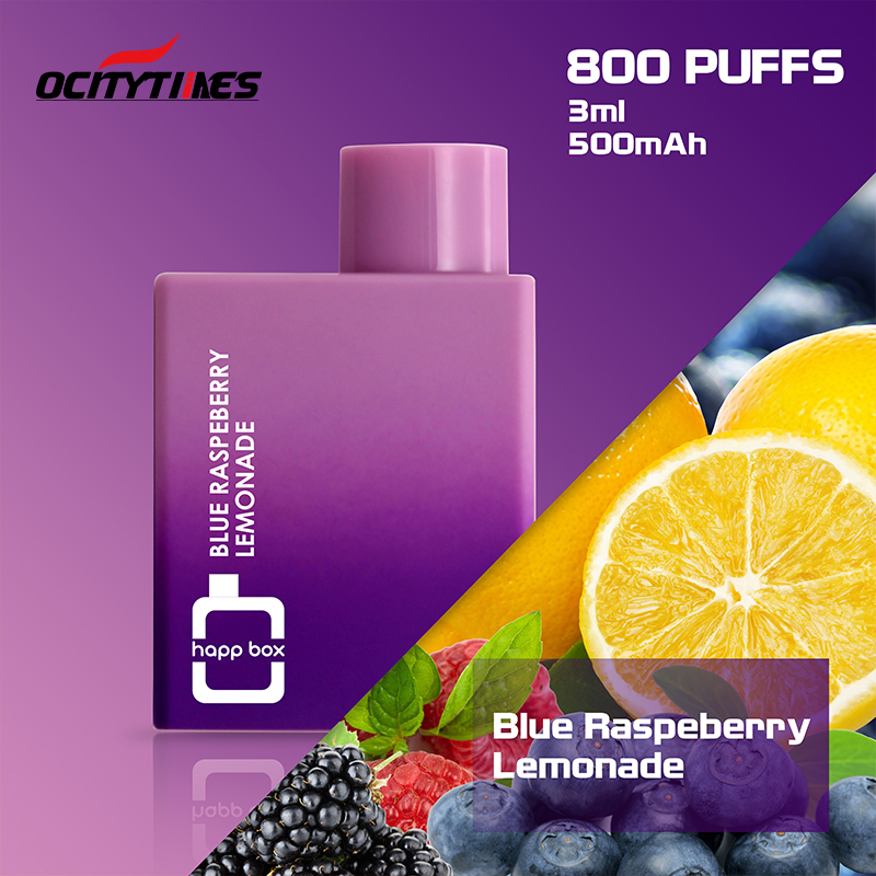 OcityTimes Happ Box 800puffs 5% Nikotinsalze Einweg -Vape Pod