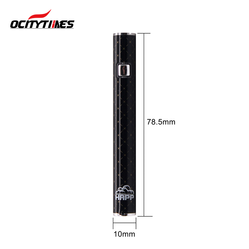 CBD-Öl 320-mAh-Vape-Batterie mit Knopf vorheizen